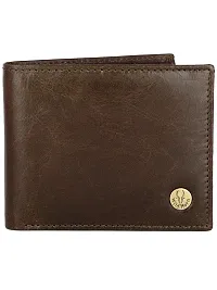 WILDHORN Men's Classic Leather Wallet and Belt Combo (Brown)-thumb1