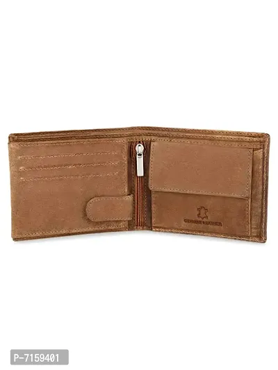 WildHorn Tan Hunter Leather Men's Wallet , Keychain and Pen Combo Set (699702)-thumb3