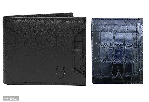 WILDHORN Black Leather Men's Wallet (699710)