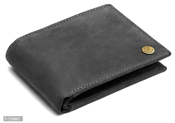 WILDHORN Wildhorn India Grey Hunter Leather Men's Wallet (WH2050)-thumb0