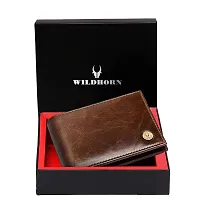 WILDHORN Wildhorn India Brown Leather Men's Wallet (WH2050)-thumb1