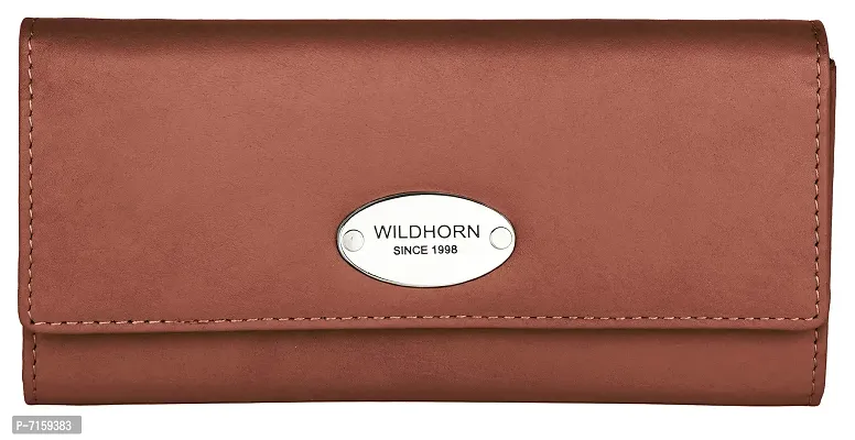 WILDHORN Wildhorn India Brown Leather Women's Wallet (WHLW1000)