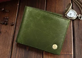 WILDHORN Men's Classic Leather Wallet and Belt Combo | Green-thumb1