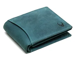 WildHorn Blue Leather Men's Wallet and Card Case (WH1173)-thumb1