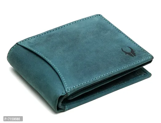 WildHorn Blue Leather Men's Wallet and Card Case (WH1173)-thumb2