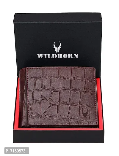 WILDHORN Wildhorn India Brown Leather Men's Wallet (WH1173)-thumb2