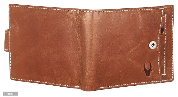 WildHorn Genuine High Quality Mens Leather Wallet (TAN Crunch)-thumb3