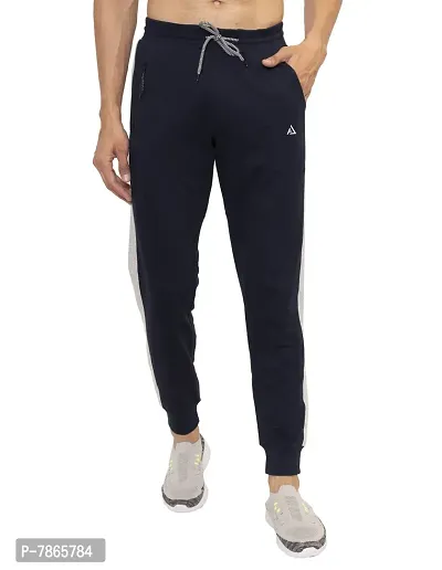 AVOLT Cotton Track Pants for Men I Slim Fit Athletic Running Workout Pants-thumb3