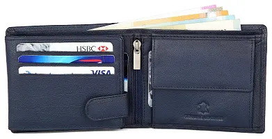 Oliver Brown Leather Wallet and Classic Belt Combo for Men (Navy)-thumb2