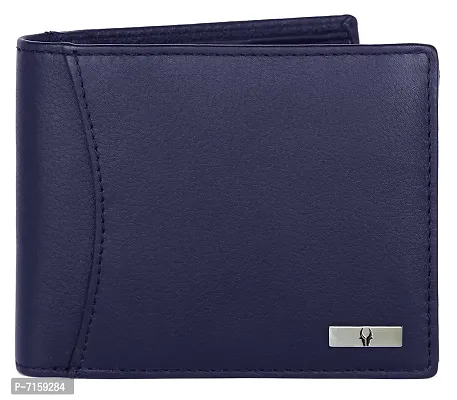 WILDHORN Blue Leather Wallet ,Keychain Pen Combo for Men I Gift Hamper I Gift for Friend, Boyfriend ,Husband ,Father-thumb4