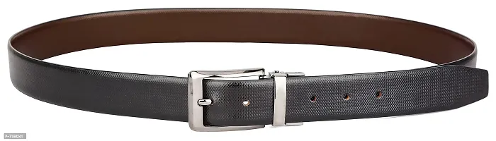 WILDHORN Reversible Leather Formal Belt for Men | Color- Black  Brown | 48 inches length || Waist upto 44 inches I-thumb3