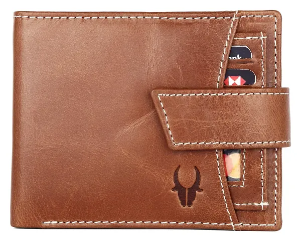 WildHorn Genuine High Quality Mens Leather Wallet (TAN Crunch)