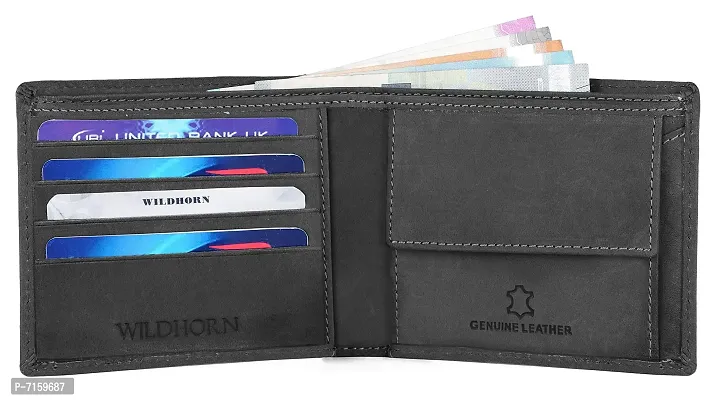 WILDHORN Wildhorn India Grey Hunter Leather Men's Wallet (WH2050)-thumb4