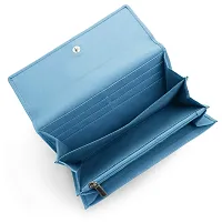 WILDHORN Ladies Leather Wallet (Carolina Blue)-thumb3