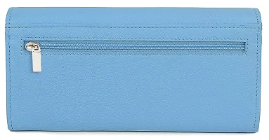 WILDHORN Ladies Leather Wallet (Carolina Blue)-thumb4