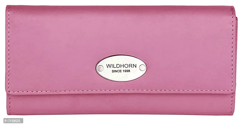 WILDHORN Ladies Leather Wallet (Pink)-thumb0
