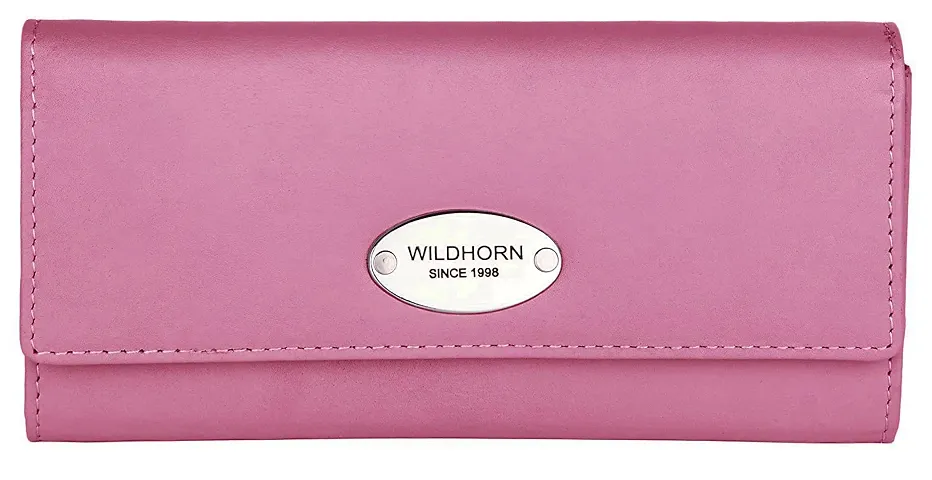 WILDHORN Ladies Leather Wallet (Pink)