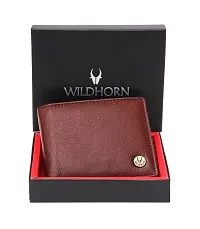 WildHorn Maroon Leather Wallet for Men I Top Grain Wallet, New Bombay Brown-thumb1