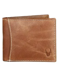 WildHorn Tan Leather Men's Wallet , Keychain and Pen Combo Set (GIFTBOXMIX)-thumb1