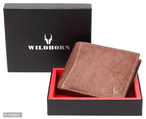 WILDHORN Brown Leather Men's Wallet (WH2064)