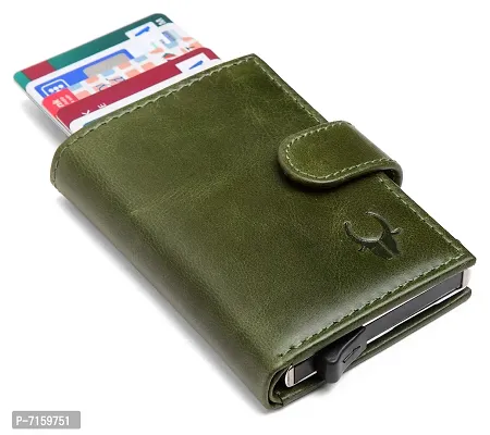 WildHorn Green Leather Men's Wallet and Card Holder (RAKHIGIFT1173)-thumb5