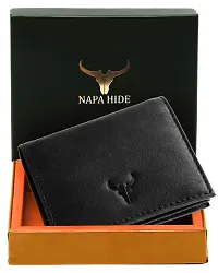 NAPA HIDE Mens Leather Wallet (Black)-thumb4