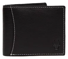 WILDHORN Men's Leather Wallet and Belt Combo ( Black)-thumb1