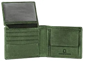 WildHorn  Men's Antlers Hunter Leather Wallet (Green)-thumb4