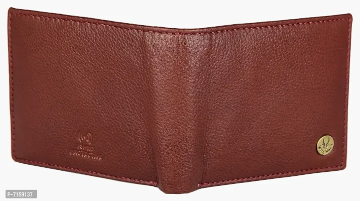 WildHorn Maroon Leather Wallet for Men I Top Grain Wallet, New Bombay Brown-thumb5