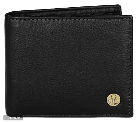 WILDHORN Wildhorn India Black Leather Men's Wallet (654695)-thumb0