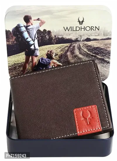 WildHorn Brown Leather Men's Wallet (WH2081)-thumb0