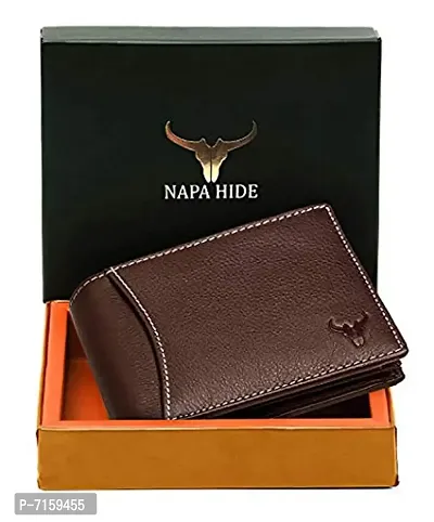 NAPA HIDE Brown Leather Men's Wallet (NPH)