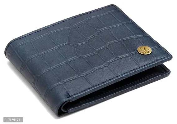 WILDHORN Blue RFID Protected Leather Men's Wallet