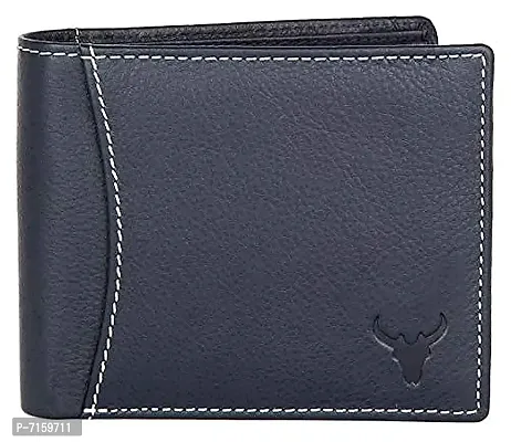 NAPA HIDE Navy Blue Leather Men's Wallet (NPH)