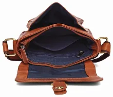 WILDHORN Original Leather 9 inch Sling Bag for Men I Multipurpose Crossbody Bag I Travel Bag with Adjustable Strap I DIMENSION: L- 8 inch H- 9 inch W- 3 inch (Tan Vintage)-thumb3