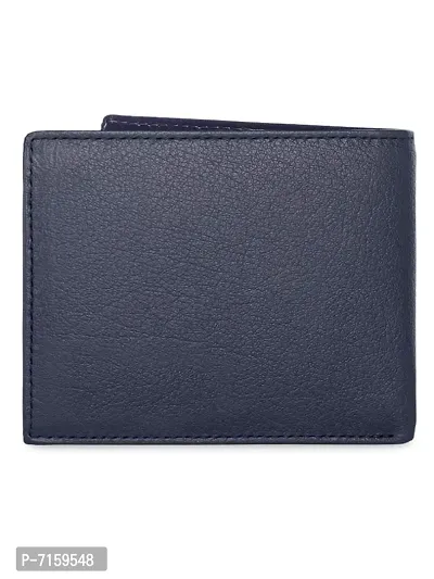 WILDHORN  Men's RFID Protected Genuine Leather Wallet Keychain and Pen Combo (BLUE83)-thumb4