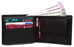 Oliver Black Leather Belt  Wallet Combo for Men (Black)-thumb4