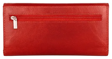 Wildhorn Women's Leather Wallet (Red)-thumb3