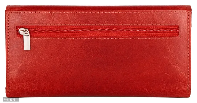 Wildhorn Women's Leather Wallet (Red)-thumb4