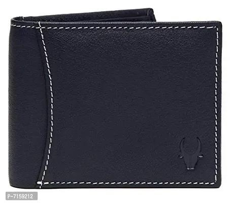 WILDHORN Brown Men's Wallet (WH1255 Crunch) (New Blue Nappa)-thumb0