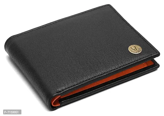 WILDHORN Leather Wallet for Men (Black  Tan)-thumb3