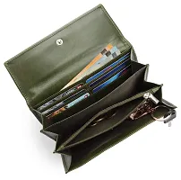 WILDHORN Wildhorn India Green Leather Women's Wallet (WHLW1000)-thumb2