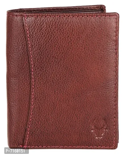 WildHorn Men's Top Grain Portrait Leather Ultra Strong Stitching Handcrafted RFID Blocking Wallet with 2 Transparent ID Windows Slots, 11 Card Slots, Zip Compartment-thumb0