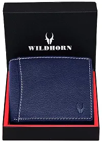 WILDHORN Brown Men's Wallet (WH1255 Crunch) (New Blue Nappa)-thumb1