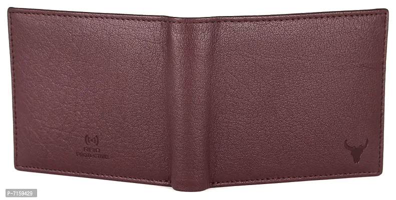 NAPA HIDE Leather Wallet for Men (Maroon)-thumb5