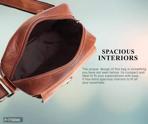 WILDHORN Original Leather 9 inch Sling Bag for Men I Multipurpose Crossbody Bag I Travel Bag with Adjustable Strap I DIMENSION: L- 8 inch H- 9 inch W- 3 inch-thumb5
