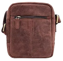 WILDHORN Original Leather 9 inch Sling Bag for Men I Multipurpose Crossbody Bag I Travel Bag with Adjustable Strap I DIMENSION: L- 8 inch H- 9 inch W- 3 inch (TAN HUNTER)-thumb3