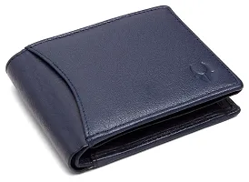 WILDHORN Wildhorn India Blue Leather Men's Wallet (RAKHIGIFT1173 Blue)-thumb1