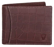 WILDHORN  Men's RFID Protected Genuine Leather Wallet and Pen Combo (Maroon CROCO55)-thumb4