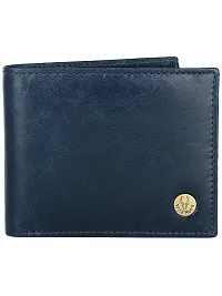 WILDHORN Men's Classic Leather Wallet and Belt Combo | Blue-thumb1